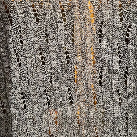 Coldwater Creek Crochet DusterOpen Front Cardigan Womens  M - Picture 4 of 8